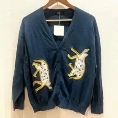 新品タグ付き！Ne-net ネネット ひょう柄 カーディガン アニマル柄