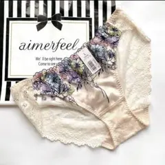 エメフィール✨ショーツ パンティ レースショーツ 花柄刺繍 完売品 L