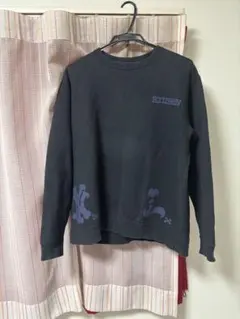 old stussy 00s フロントロゴ　スウェット　ブラック　裏起毛のサムネイル