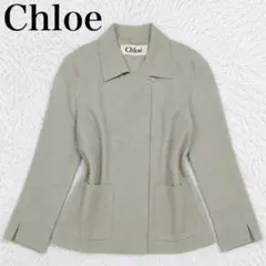 Chloe クロエ テーラードジャケット ベージュ ウール混 40 L 日本製のサムネイル