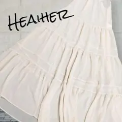 《美品》キャミワンピ　ワンピの甘さ　フレア　重ね着　スパッツ　デニム　Mサイズ