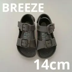 BREEZE　ブラック　サンダル　14cmのサムネイル
