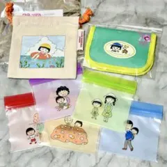 即完品　新品　ちびまる子ちゃん　スリコ　コラボ　財布　巾着　おまけ付き