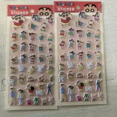 クレヨンしんちゃん　セリア　ぷくっとシール　ステッカー