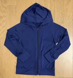 ベビー キッズ ラッシュガード フード付き ネイビー ·90cm〜100cm
