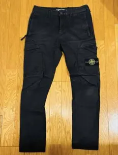 STONE  ストーンアイランド　 カーゴパンツ　W28 ブラック STONE ISLAND ストーンアイランド ブラック カーゴパンツ W28 - メルカリ