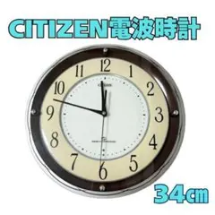 Y【中古品】シチズン　スリーウェイブ電波時計　4MY805-006