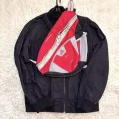 【稀少】00s old adidasアディダス スリングバッグ　赤　y2k