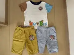 ホットビスケッツ　半袖Tシャツ　ハーフパンツ　100cm 3点セット