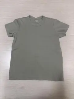 ユニクロユー　クルーネックTシャツ　L グリーン