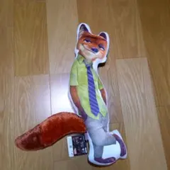 ズートピア ニック しっぽ付きダイカットクッション