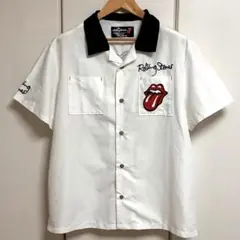 JACKROSE × ROLLING STONES ボーリングシャツ XL 白のサムネイル