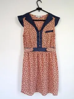Forever 21 ドット柄ノースリーブミニワンピースS