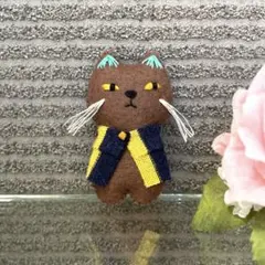 即購入OK スイカ柄 猫の顔ストラップ 羊毛フェルト 夏 - メルカリ