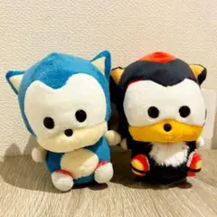 新品タグ付き】 SONIC＆FRIENDS ソニック シャドウ ぬいぐるみ M