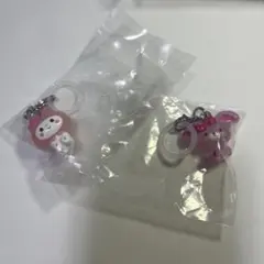 サンリオ　ゆるっとめじるしアクセサリー　マイメロ　　ぼんぼんりぼん　2個セット