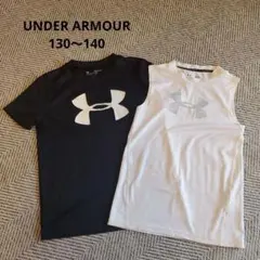 アンダーアーマー 2枚セット YLGサイズ130～140　バスケTシャツ
