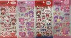 モンチッチ ハローキティ マイメロディ クリアキャンディシール 4点セット