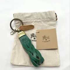 【新品未使用】イルビゾンテ キーリング キーホルダー ☆エメラルド（グリーン）☆