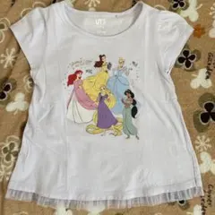 UNIQLOキッズTシャツ　ディズニープリンセス　120 紫