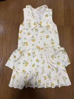 JILLSTUART 花柄 ティアードワンピース ノースリーブ S