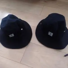 子供用帽子 バケットハット 黒