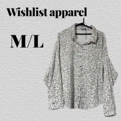 Wishlist apparel レオパード柄シャツ M/L