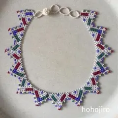 【オーダー用】ビーズ手編みネックレス No.04