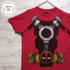 MARVEL　マーベル　デッドプール　スーツデザインプリントTシャツ　海外古着