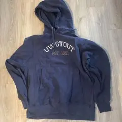 チャンピオン　プレミアムリバースウィーブ　パーカー　ネイビー　M