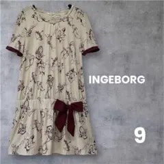 INGEBORG インゲボルグ　日本製　リボンモチーフ　チュニック　総柄　9号のサムネイル
