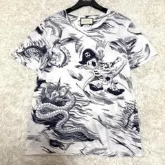1402 貴重 GUCCI グッチ ミケーレ 蛇 宇宙 Tシャツ カットソー S