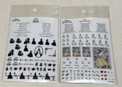 【ディズニー　レジン用シート　美女と野獣2種】未開封品
