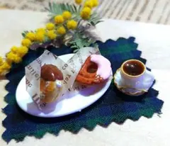 ミニチュアスイーツ　ハンドメイド　ドーナツセット