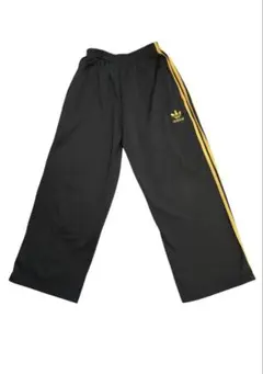 【希少・2005年製】adidas ワイドトラックパンツ 黒×黄 アルゼンチン製