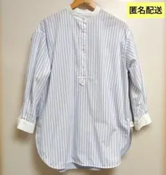 【AMERICAN HOLIC】バンドカラーストライプシャツ　M サイズ