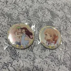 アイカツスターズ！ チーズソフトクッキー 缶バッジ イオン 香澄真昼 香澄夜空