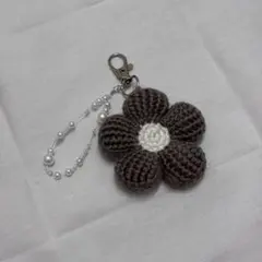 かぎ編み フラワーキーホルダー ハンドメイド 韓国雑貨 あみぐるみ