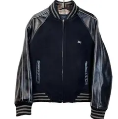 BURBERRY LONDON レザージャケット ライダース ノバチェック 黒 BURBERRY BLACK LABEL - バーバリー ブラックレーベル ジャケット