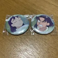 忍たま乱太郎　百面相缶バッジ　立花仙蔵　潮江文次郎