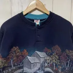 90s USA製 ヴィンテージ アート デザイン スウェット