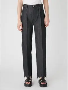 Mila Owen デニム（裾段差テーパードデニムパンツ【ウォッシャブル】）