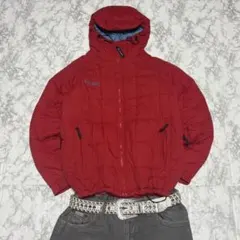 00s Columbia hooded puffer jacket y2k