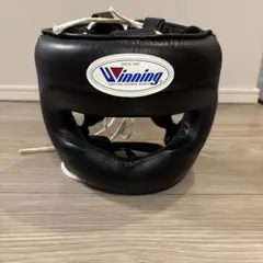 Winning ヘッドギア 黒 レースアップ式　Mサイズ ウイニング(WINNING) ボクシング ヘッドギア カラーオーダー(フェイス