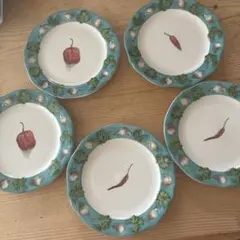 LIMOGES リモージュ ケーキ皿(径16cm)6枚セット いちじく柄 - メルカリ