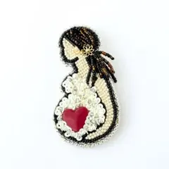 【マタニティマーク】ブローチ（ハンドメイド）