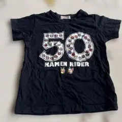 仮面ライダー 50周年記念 Tシャツ ブラック 110cm