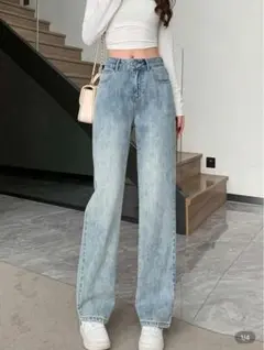 女性用無地カジュアルデニムひざ丈ショーツ