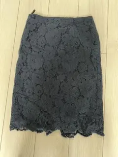 ナチュラルビューティーベーシック　レースタイトスカート レーススカート