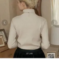 Birthday room タートルネックラメニット　アイボリー